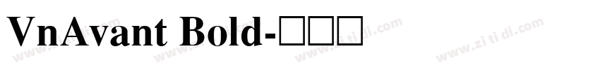 VnAvant Bold字体转换